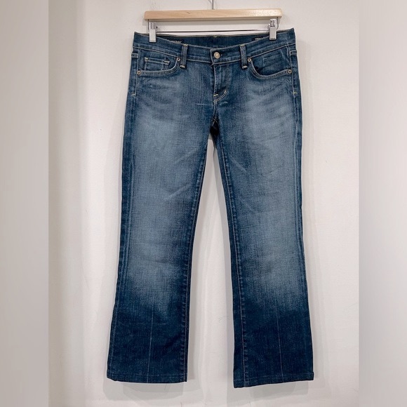 Citizens of Humanity Kelly #001 Low Waist Bootcut Stretch in Mid Blue Wash 30 - Picture 2 of 16